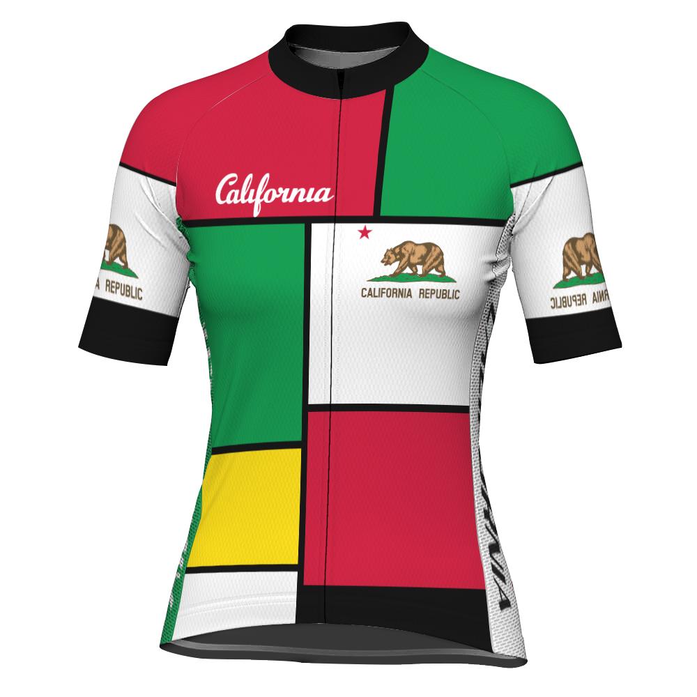 California Short Sleeve Cycling Jersey for Women