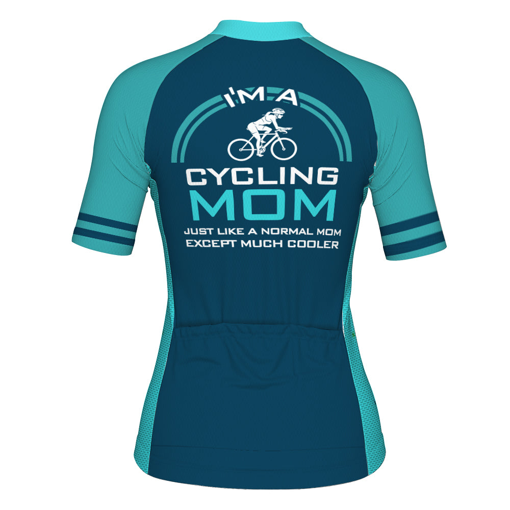 Customized Short Sleeve Cycling Jersey For Women- I'm A Cycling Mom ...