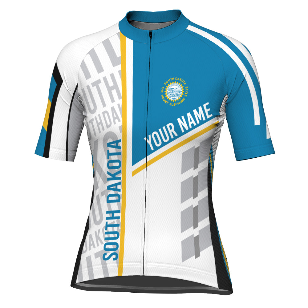 Customized South Dakota Short Sleeve Cycling Jersey for Women