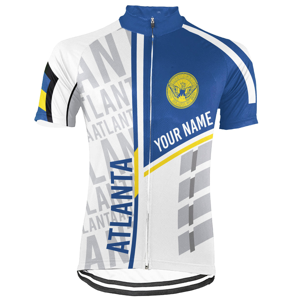 Customized Atlanta Short Sleeve Cycling Jersey for Men