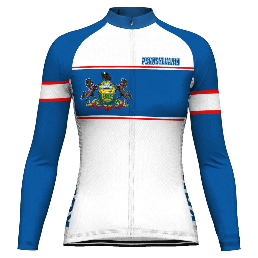 Customized Pennsylvania Long Sleeve Cycling Jersey for Women