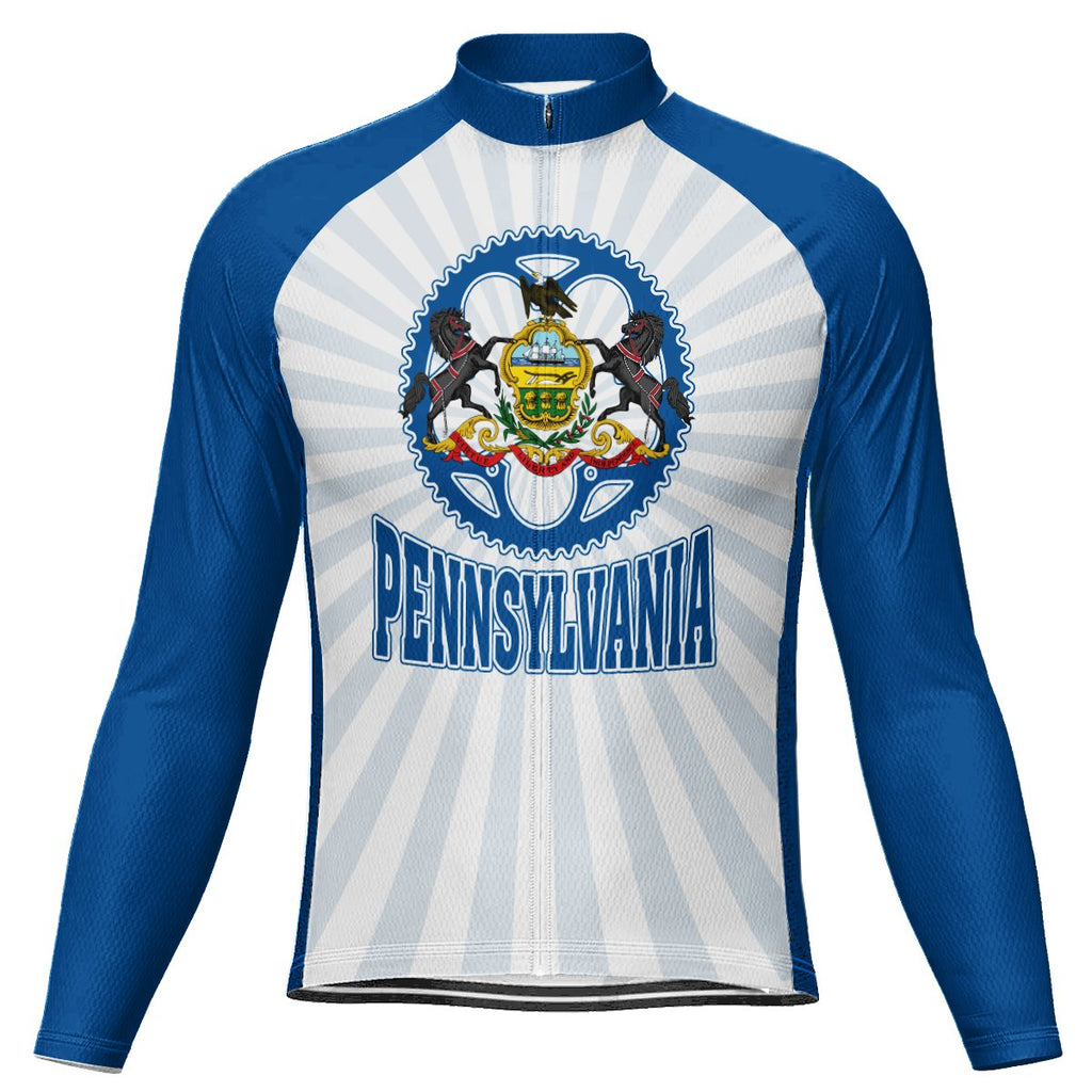 Customized Pennsylvania Winter Thermal Fleece Long Sleeve For Men