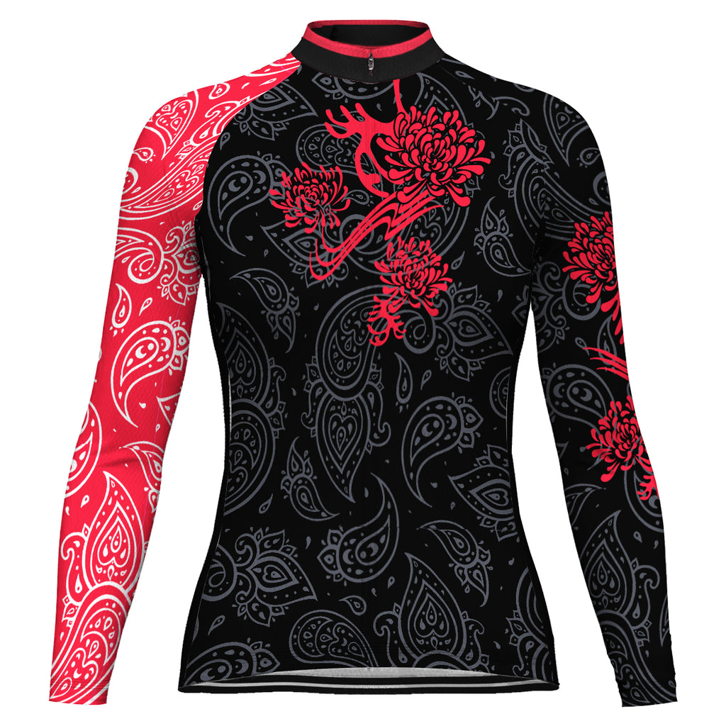 Customized Divine Hana Long Sleeve Cycling Jersey for Women