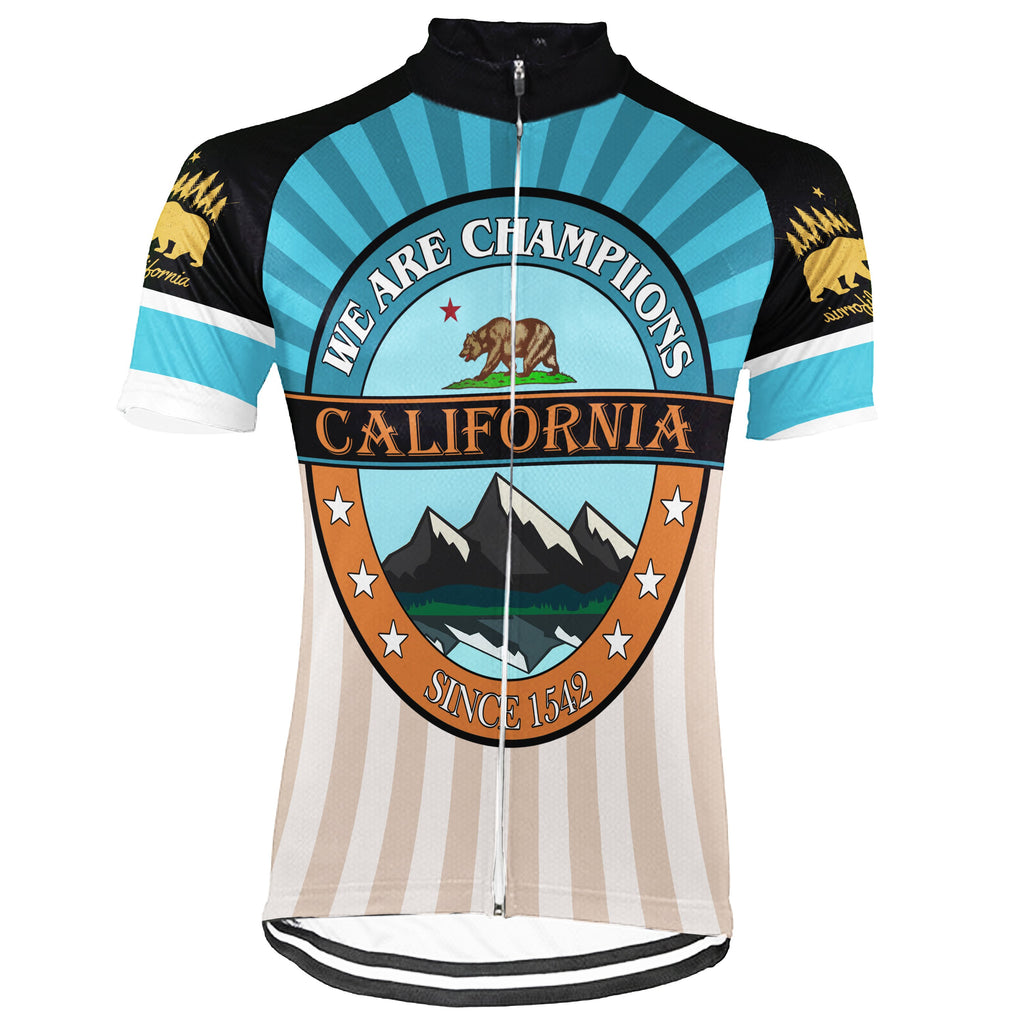 California Short Sleeve Cycling Jersey for Men