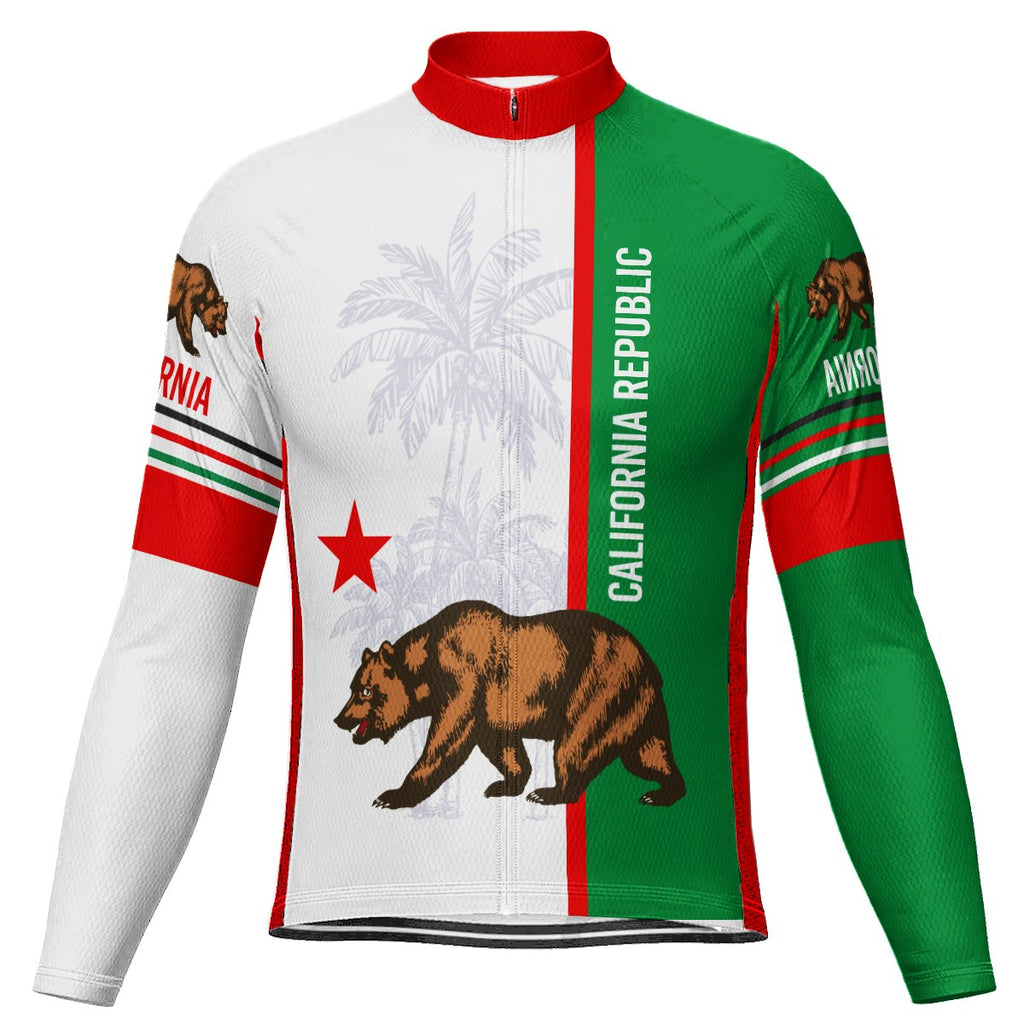 California Long Sleeve Cycling Jersey for Men
