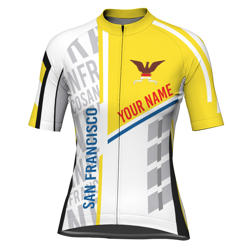 san francisco giants bicycle jersey Customized San Francisco Short Sleeve Cycling Jersey for Women D01120321_02 / L