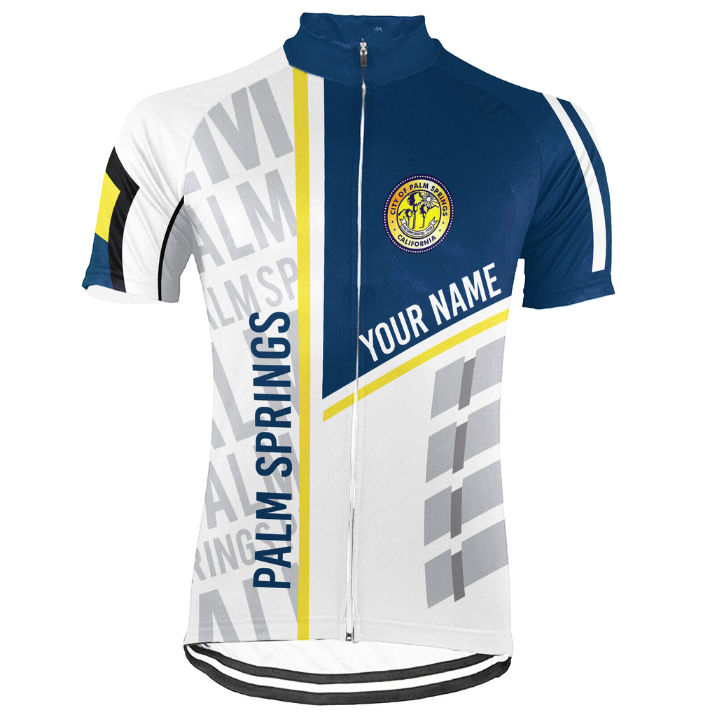 Customized Palm Springs Short Sleeve Cycling Jersey for Men