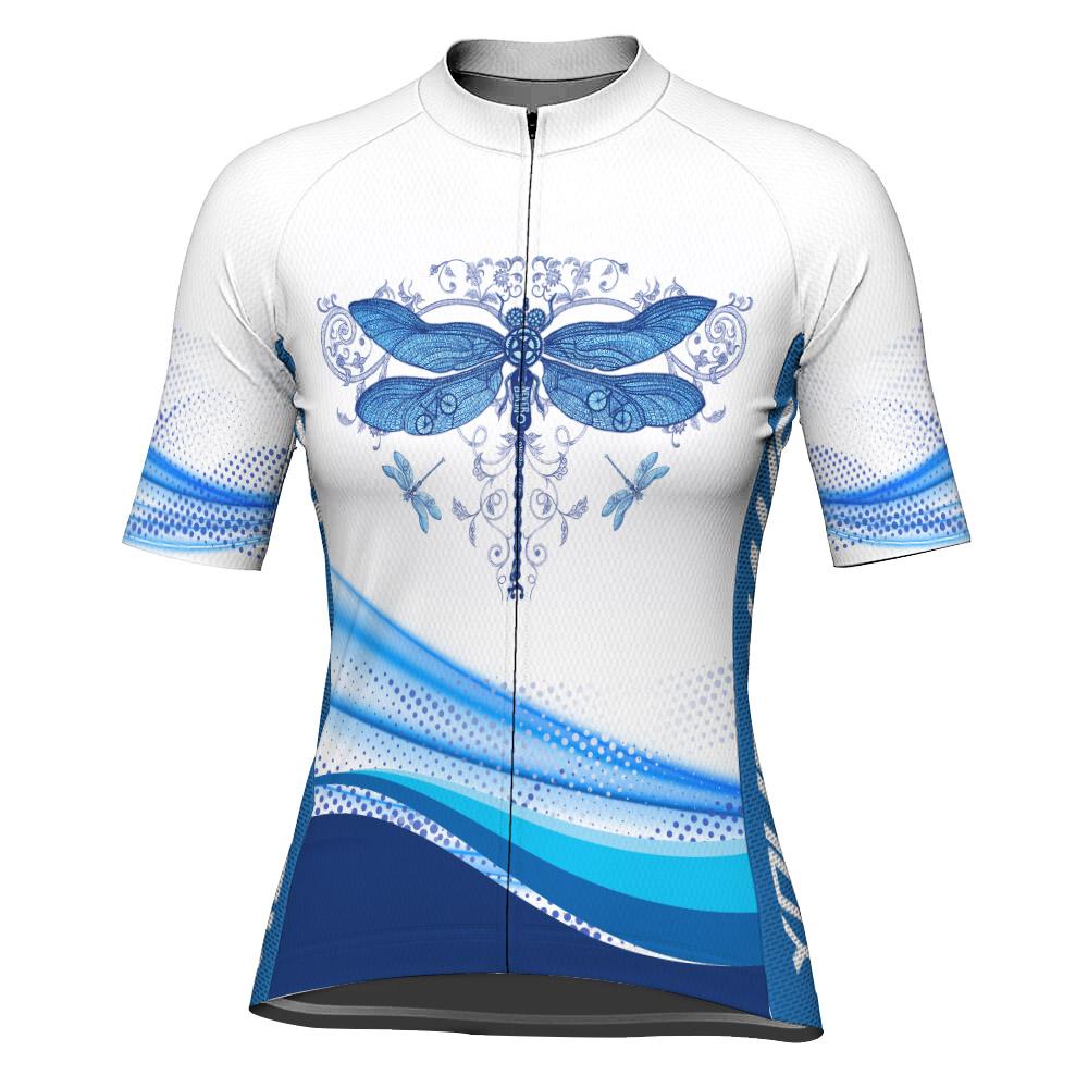 Customized Colorful Short Sleeve Cycling Jersey for Women