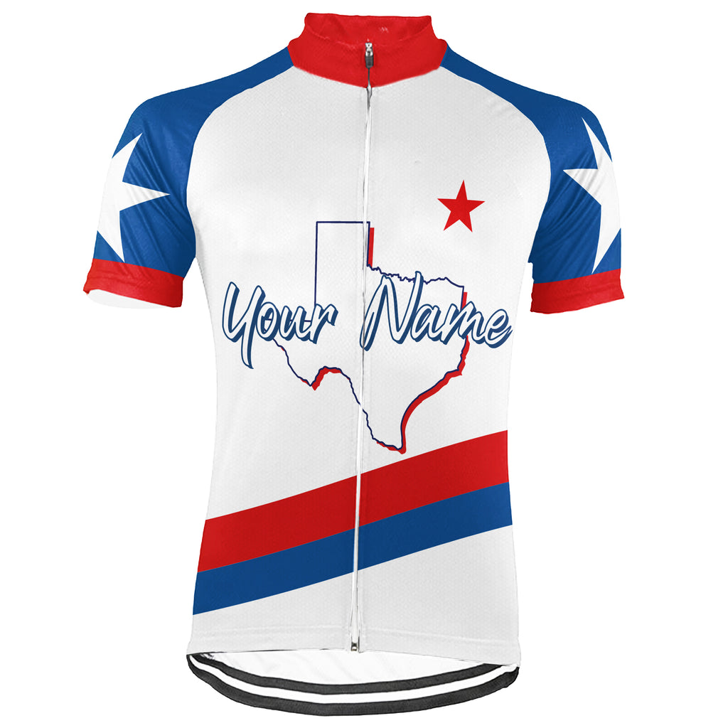 Customized Texas Short Sleeve Cycling Jersey for Men
