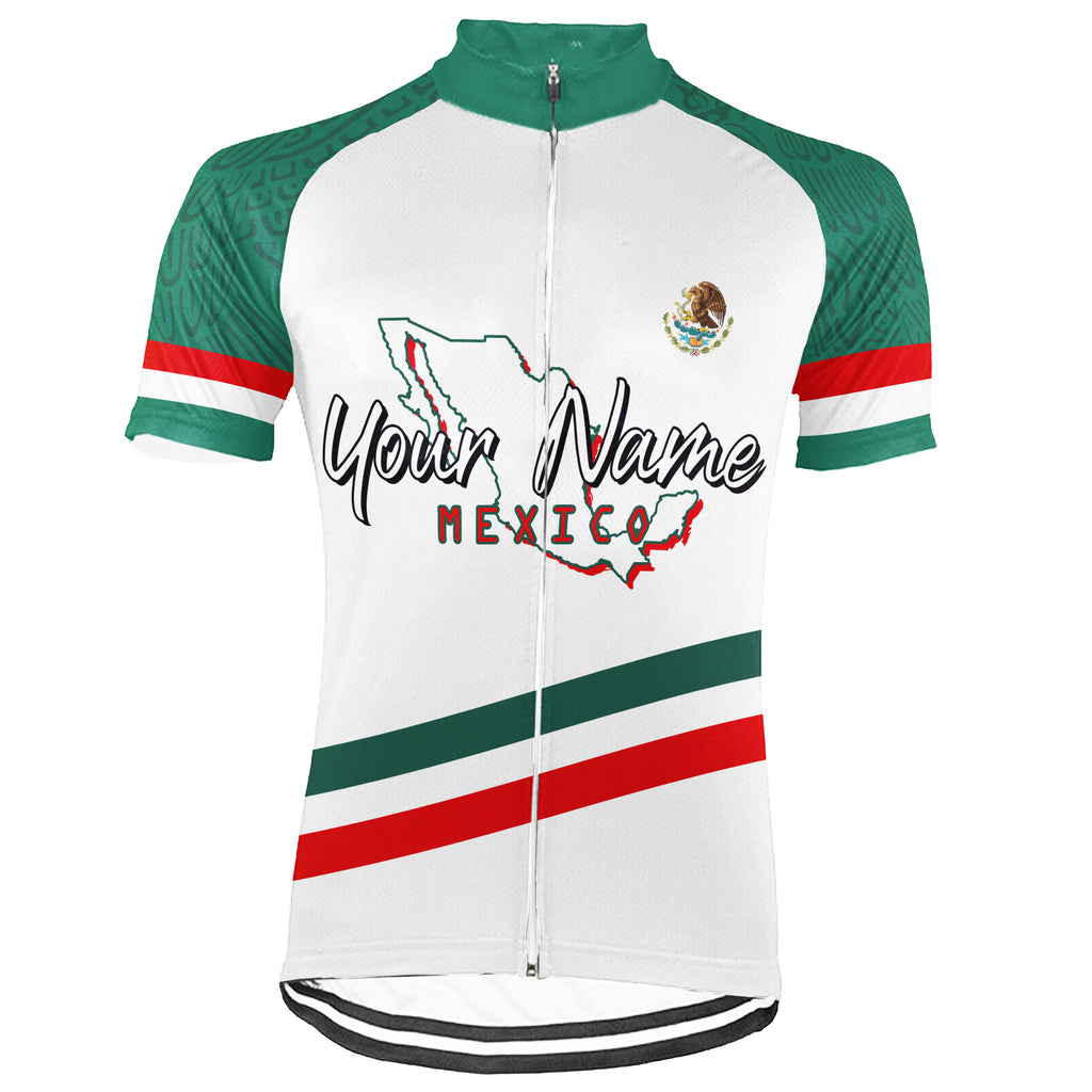 Customized Mexico Short Sleeve Cycling Jersey for Men