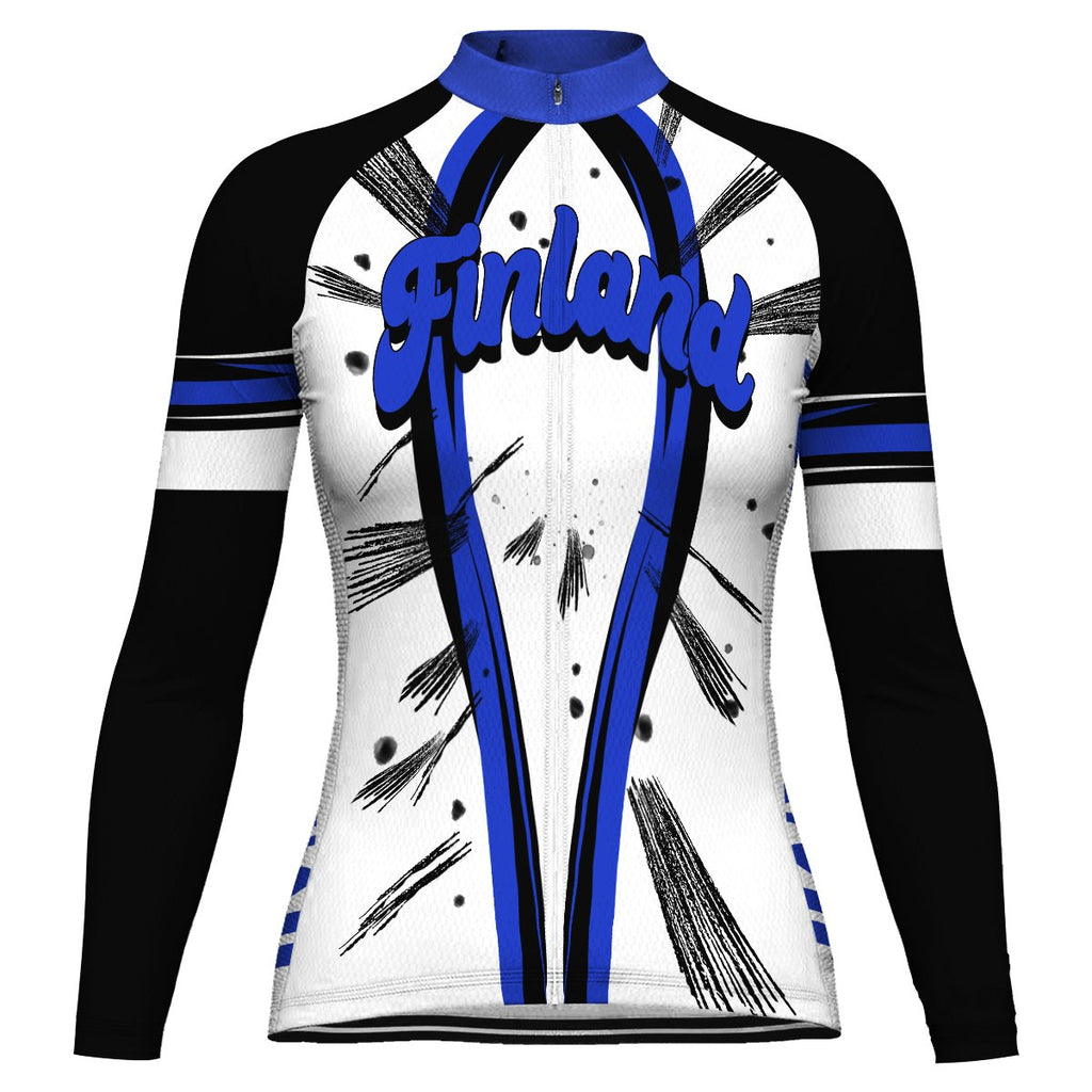 Customized Finland  Long Sleeve Cycling Jersey for Women
