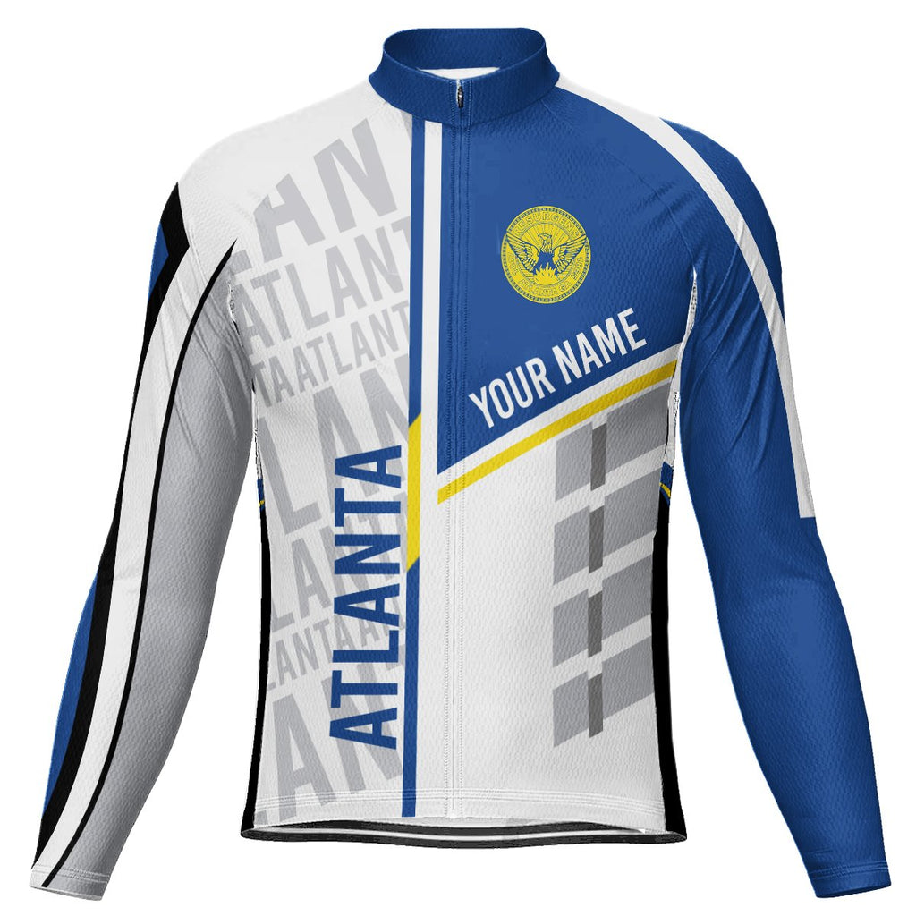 Customized Atlanta Long Sleeve Cycling Jersey for Men