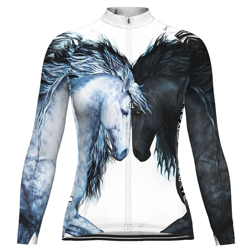 Customized Horse Winter Thermal Fleece Long Sleeve For Women