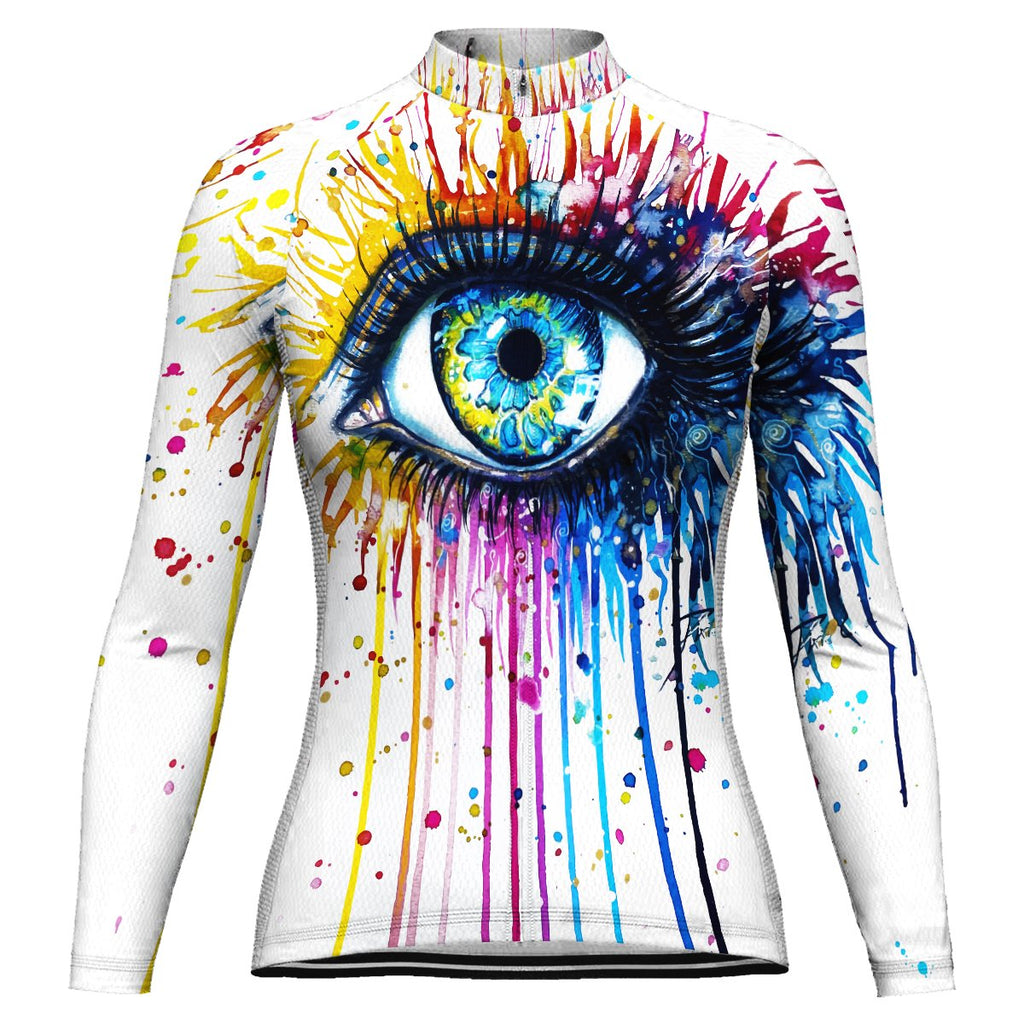 Colorful Long Sleeve Cycling Jersey for Women