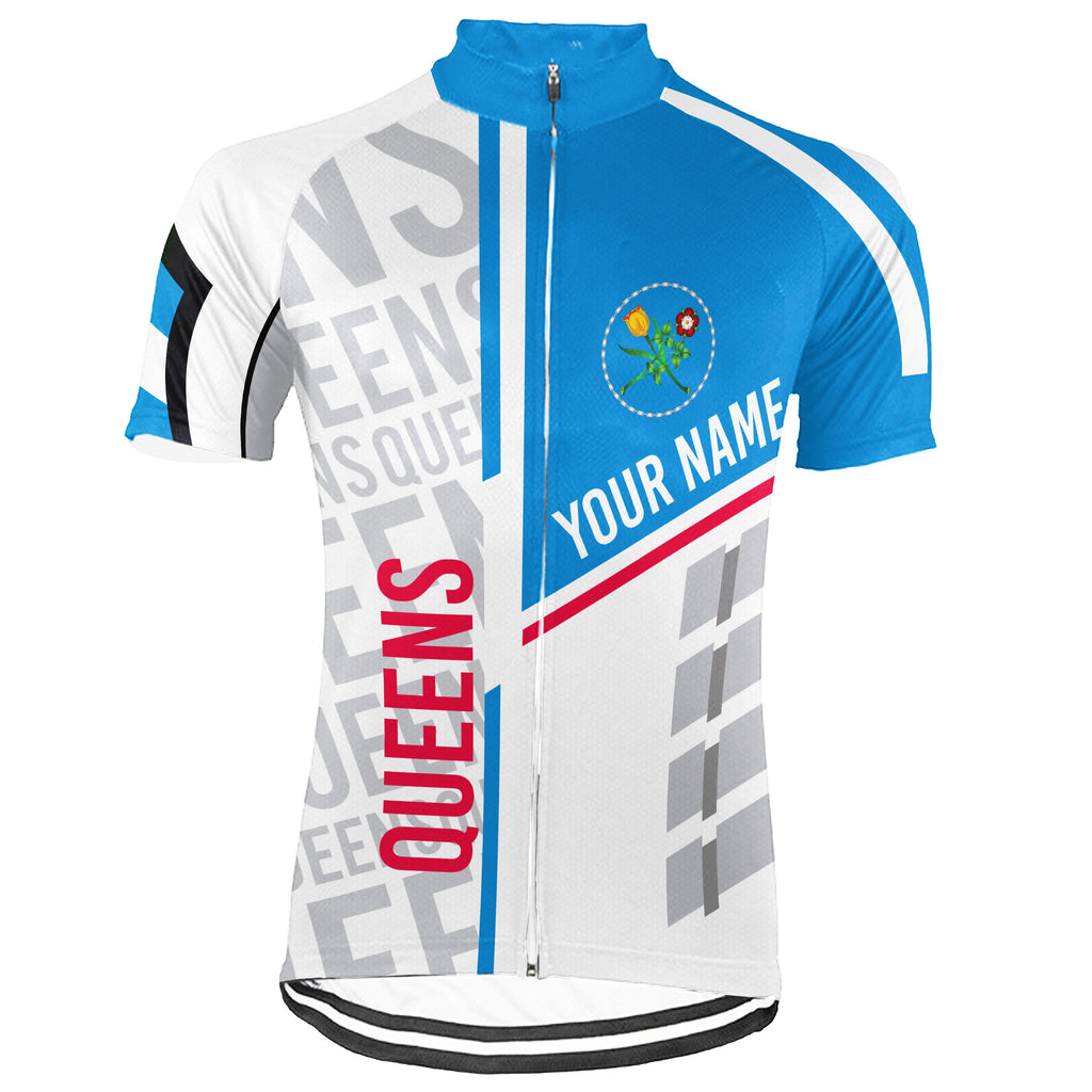 Customized Queens  Short Sleeve Cycling Jersey for Men