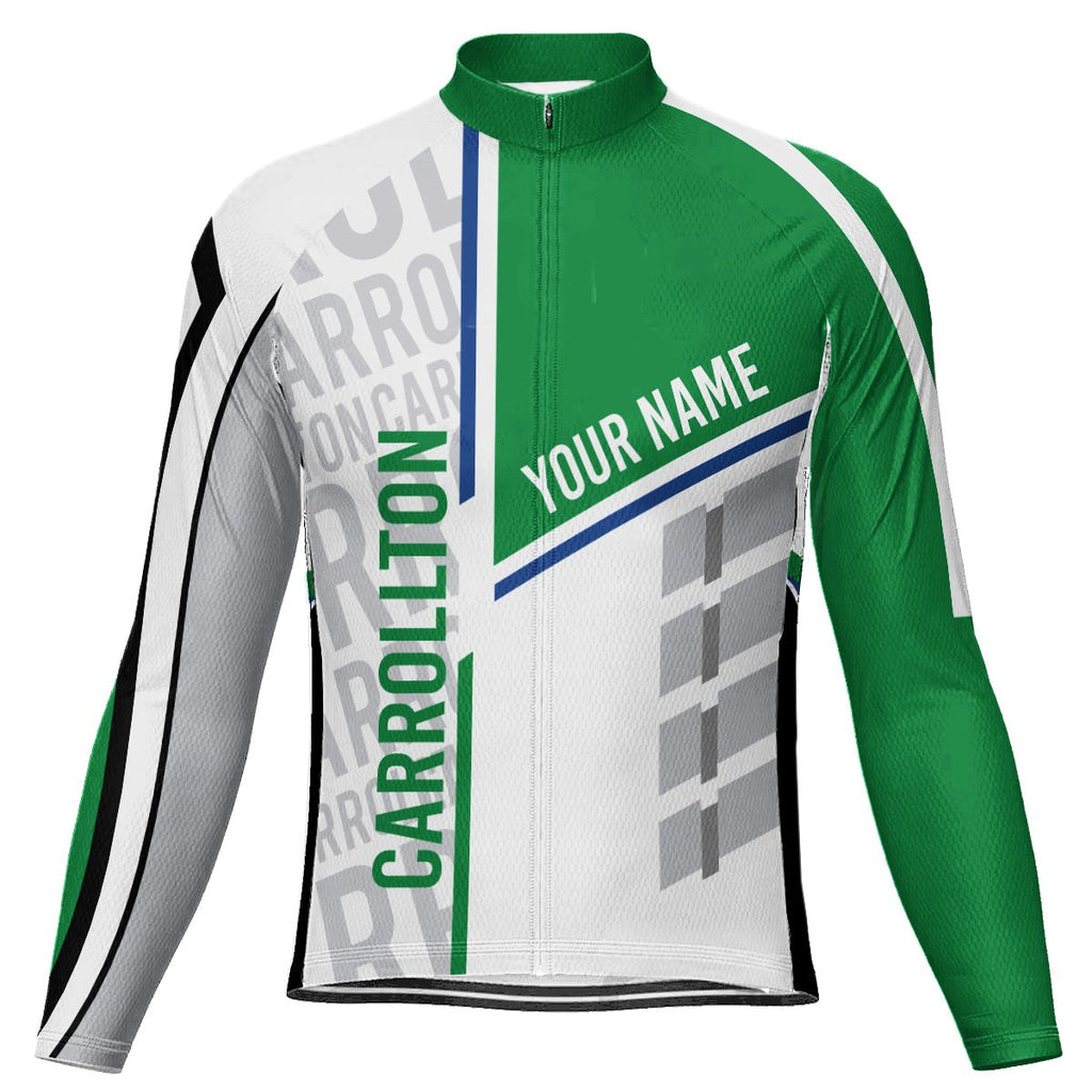 Customized Carrollton Long Sleeve Cycling Jersey for Men