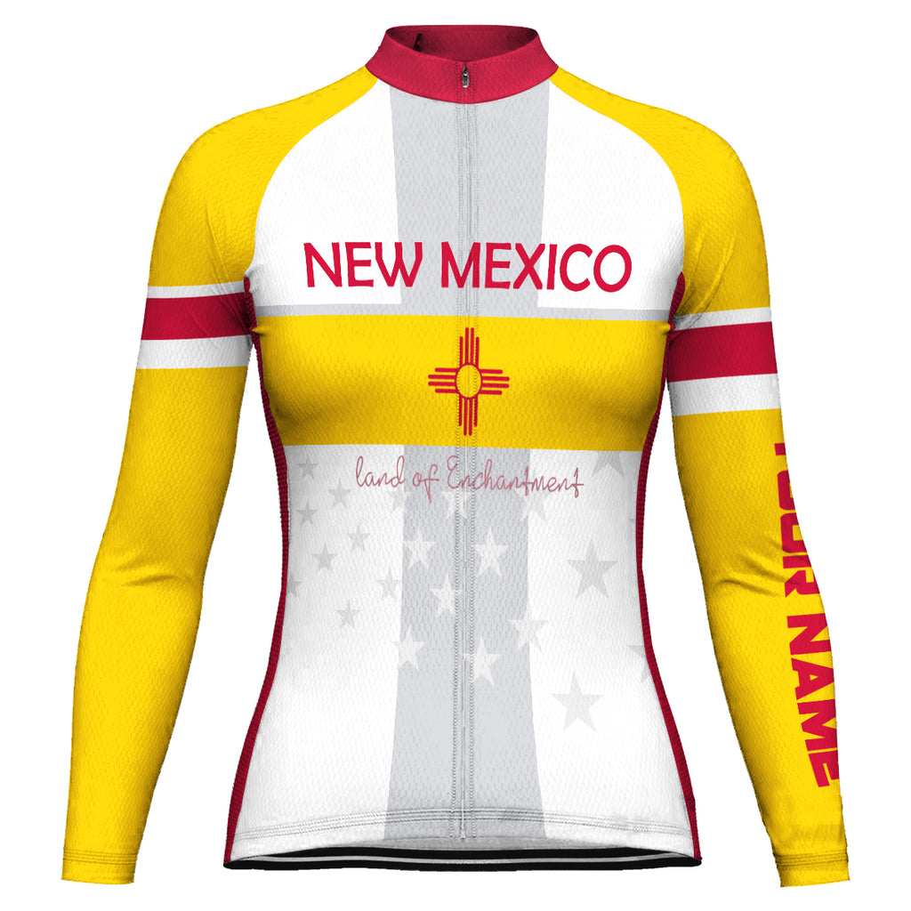 Customized New Mexico Long Sleeve Cycling Jersey for Women