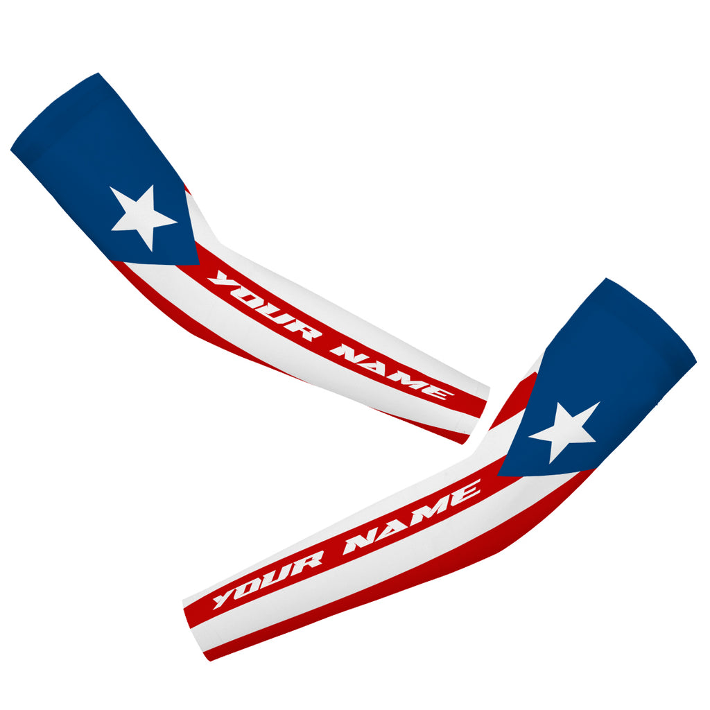 Customized Puerto Rico Arm Sleeves Cycling Arm Warmers