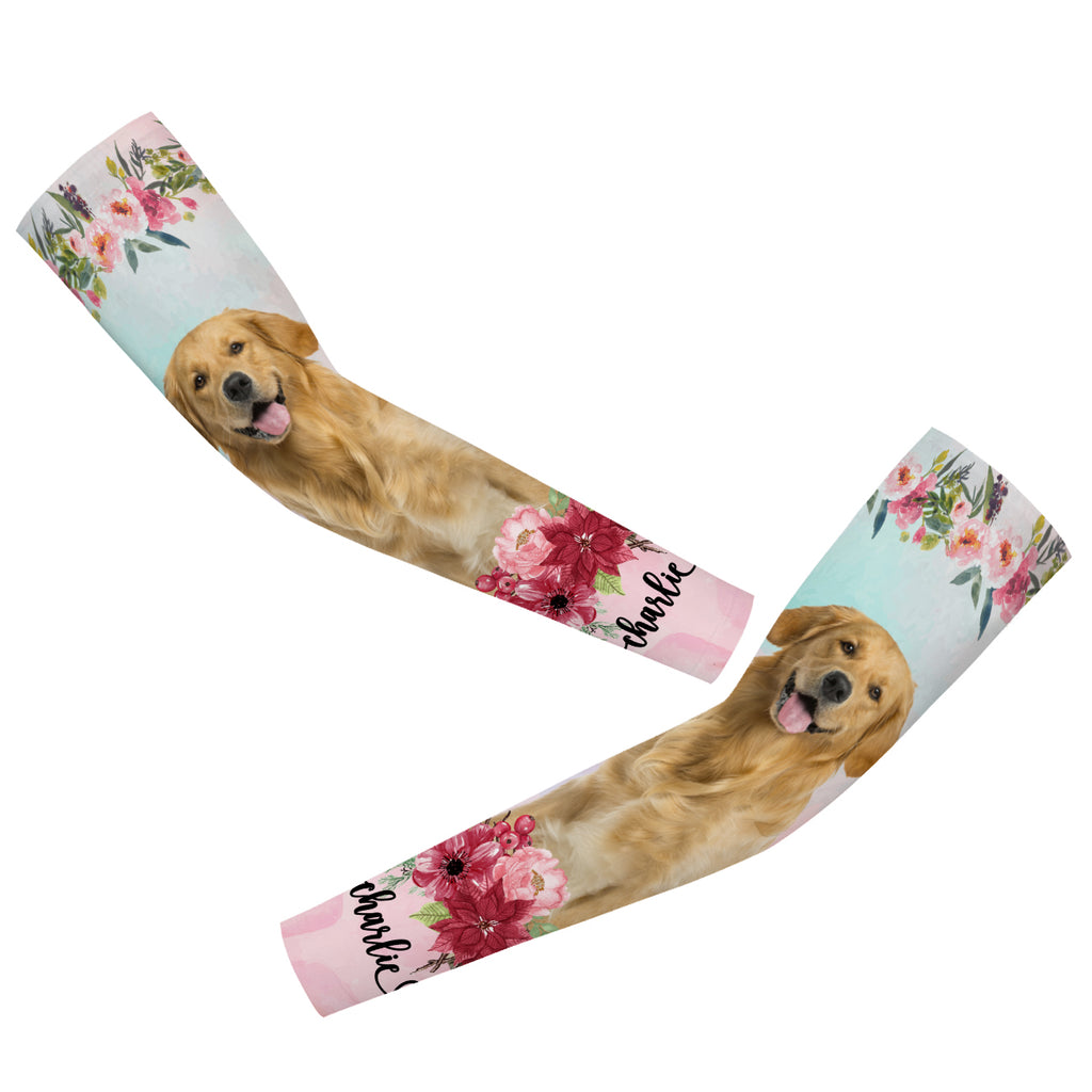 Customized Dog Arm Sleeves Cycling Arm Warmers