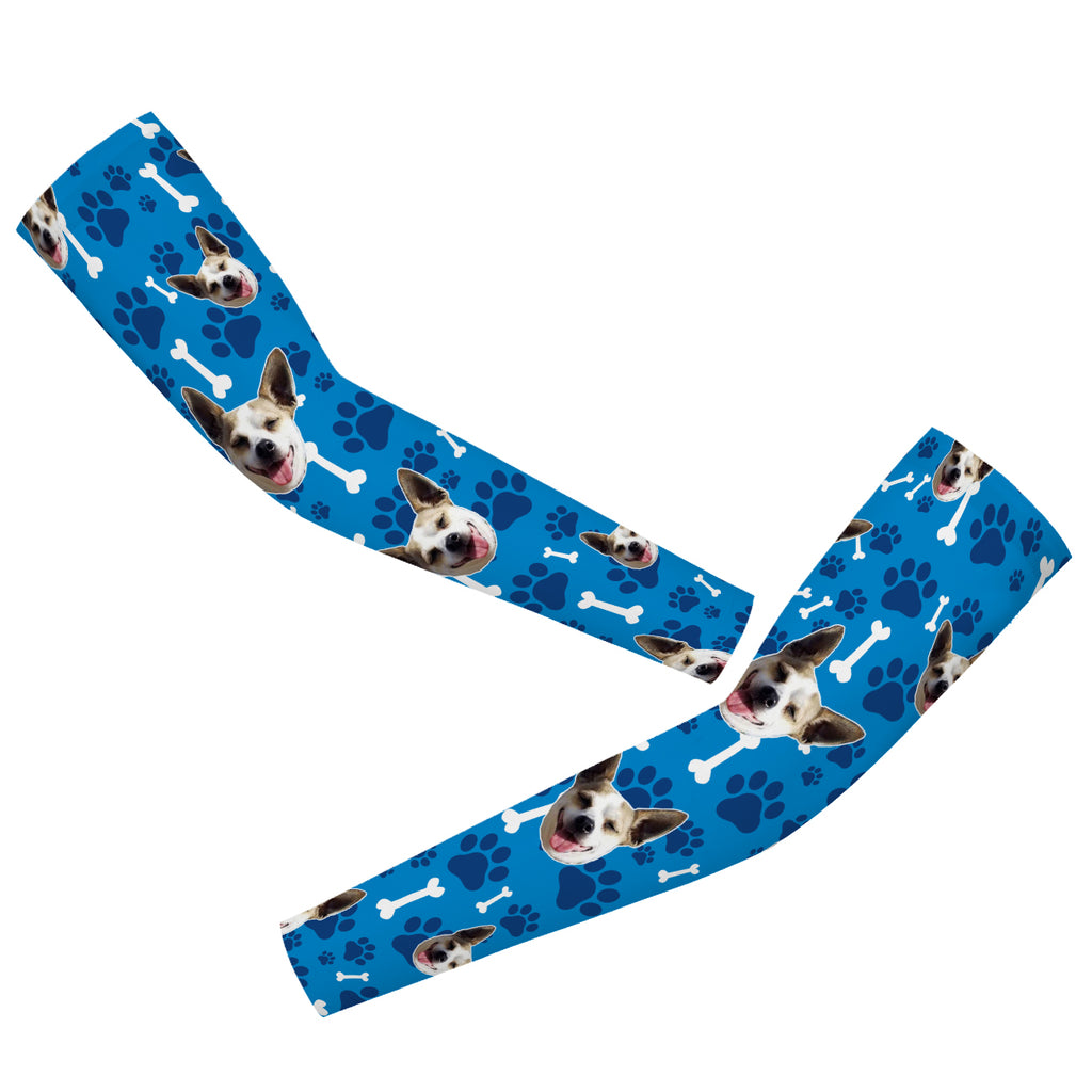 Customized Image Dog Arm Sleeves Cycling Arm Warmers