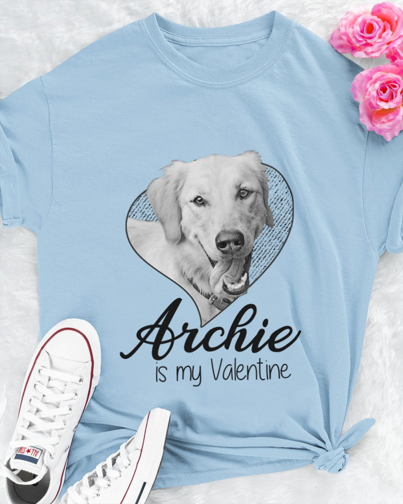 Custom Hand-Drawn Dog Pet Photo T-Shirt, Long Sleeve, Hoodie-Coffee Jersey With Name