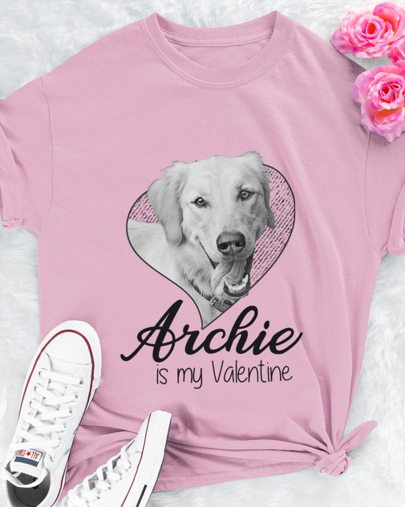 Custom Hand-Drawn Dog Pet Photo T-Shirt, Long Sleeve, Hoodie-Coffee Jersey With Name