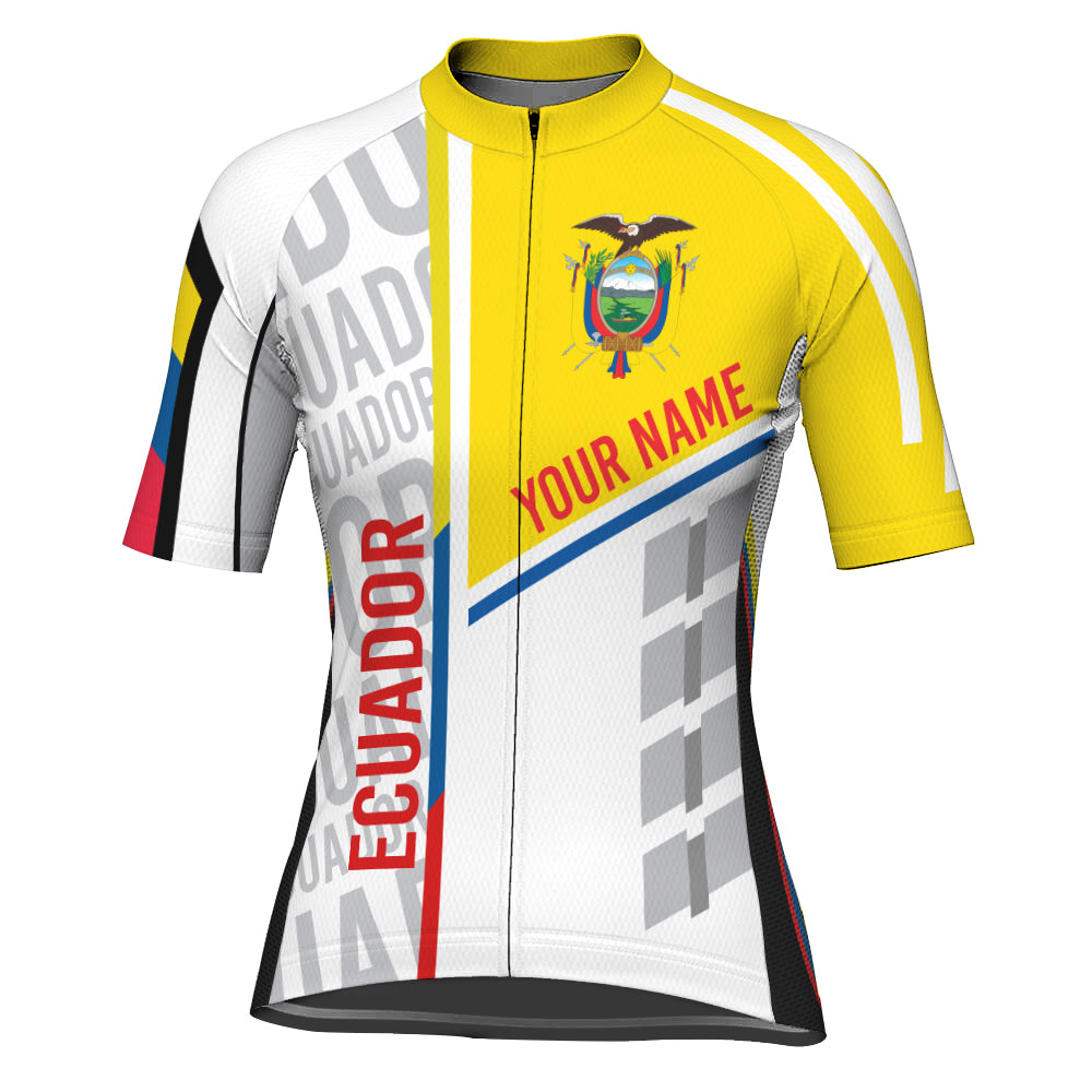Customized Ecuador Short Sleeve Cycling Jersey for Women