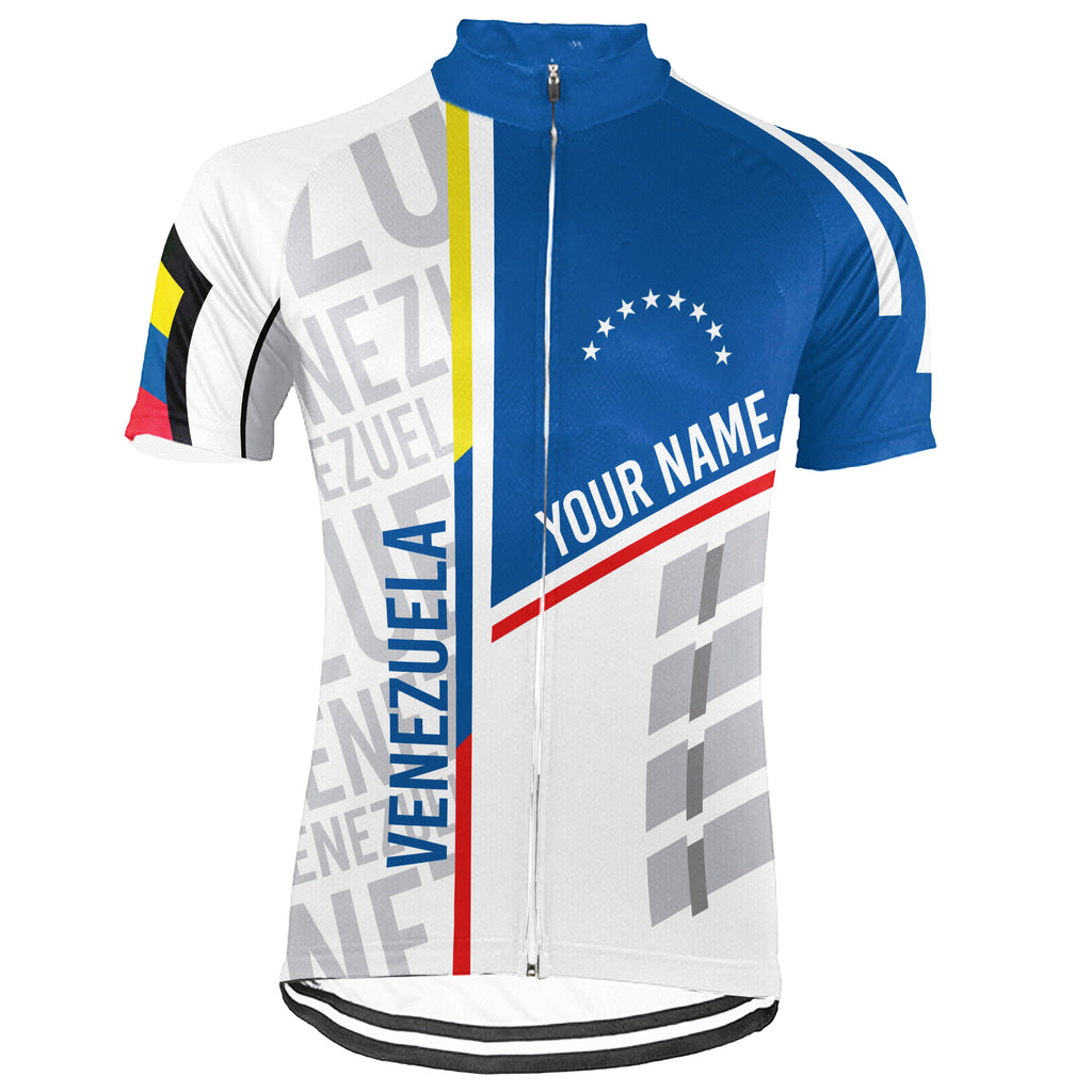 Customized Venezuela Short Sleeve Cycling Jersey for Men