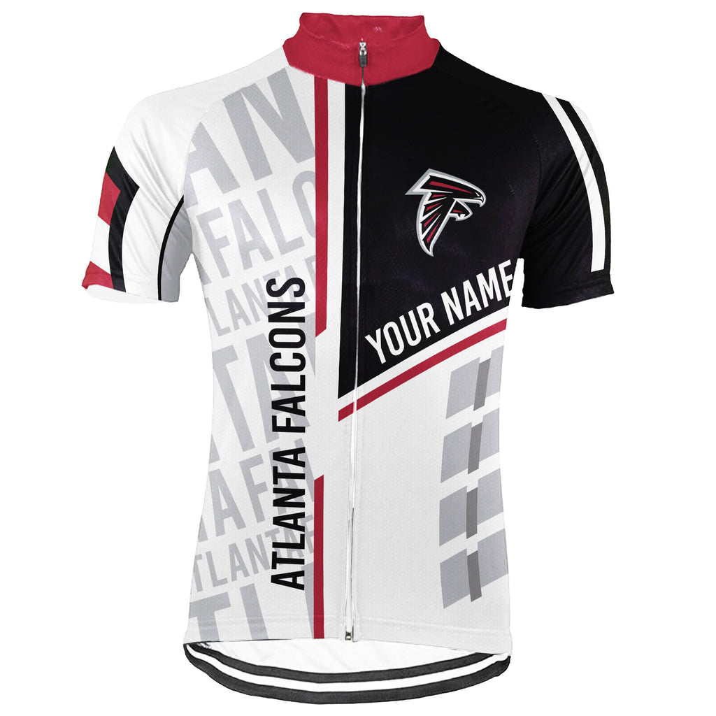 Customized Atlanta Falcons Short Sleeve Cycling Jersey for Men