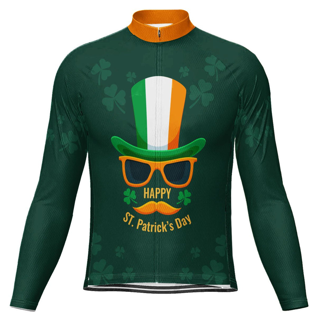 Customized Patrick's Day Long Sleeve Cycling Jersey for Men
