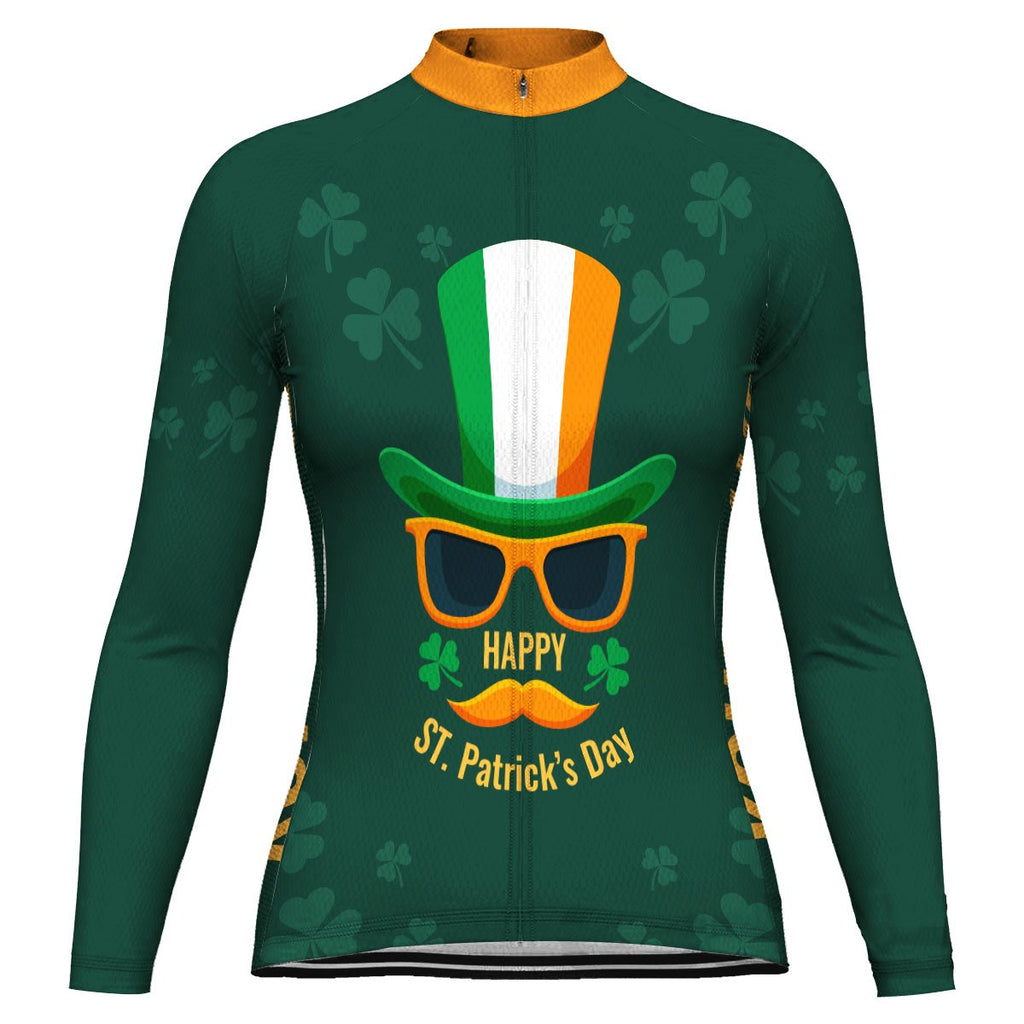 Customized Patrick's Day Long Sleeve Cycling Jersey for Women