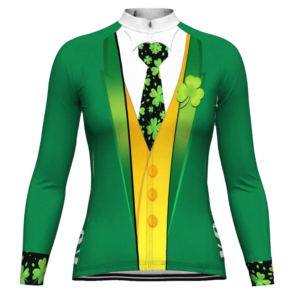 Customized Patrick's Day Long Sleeve Cycling Jersey for Women