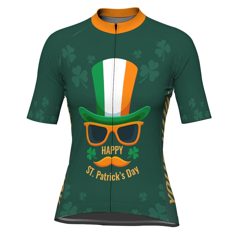 Customized Patrick's Day Short Sleeve Cycling Jersey for Women
