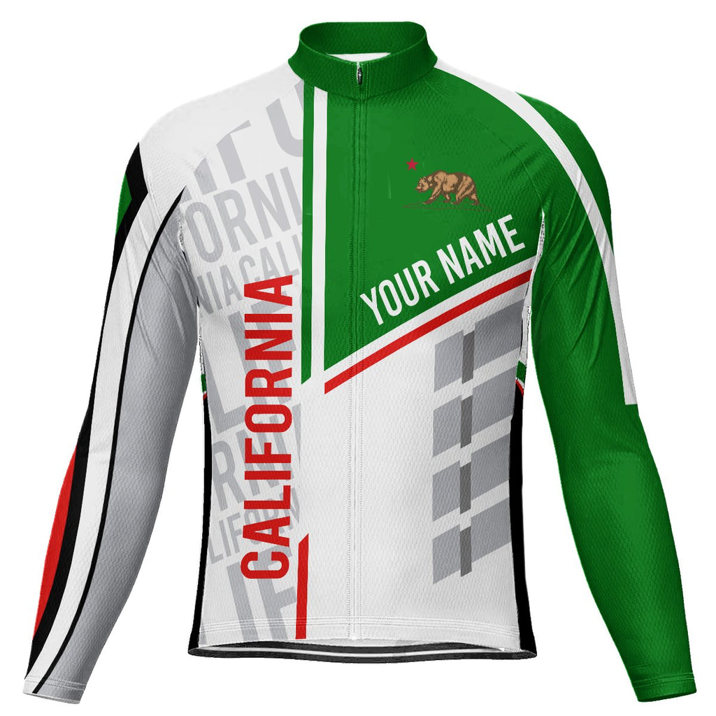 Customized California Long Sleeve Cycling Jersey for Men