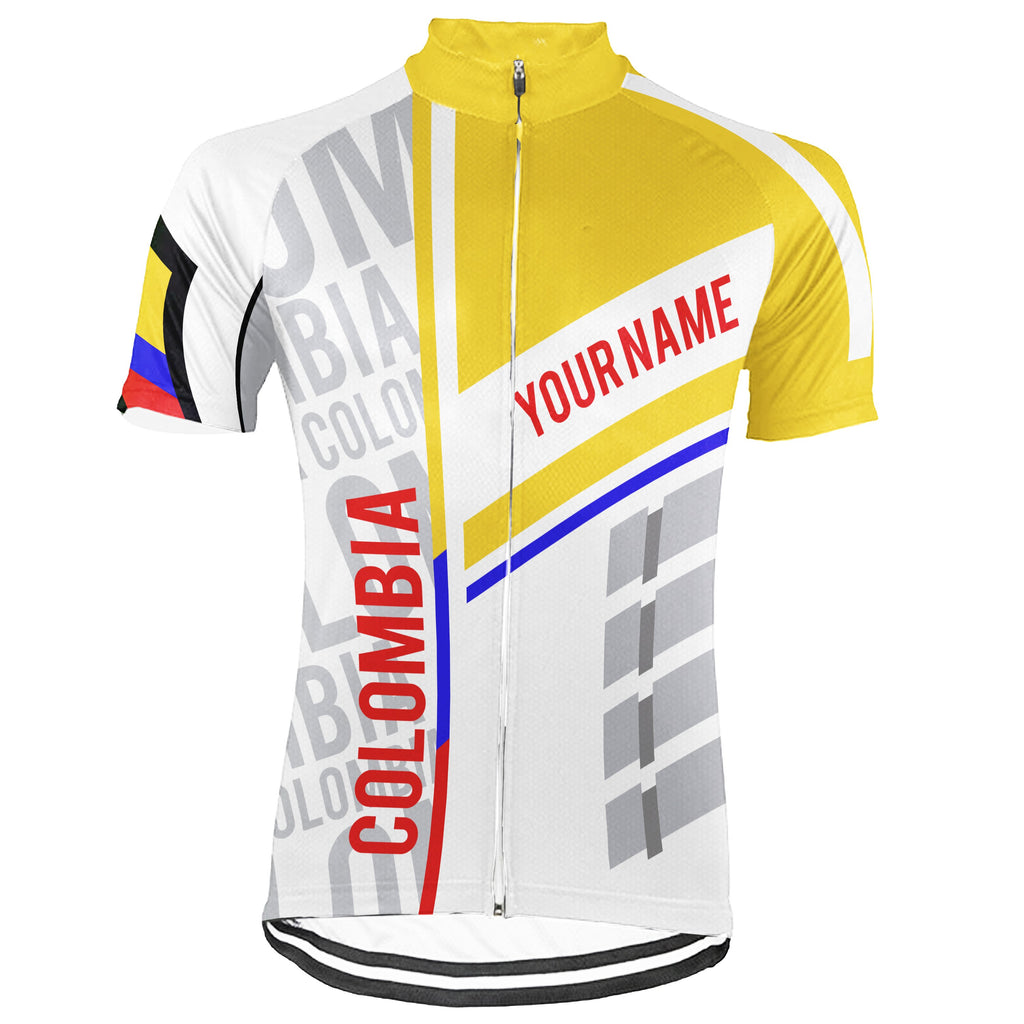 Customized Colombia Short Sleeve Cycling Jersey for Men