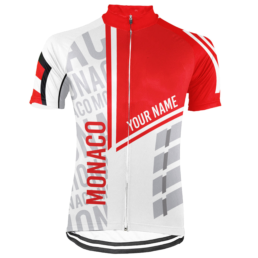 Customized Monaco Short Sleeve Cycling Jersey for Men