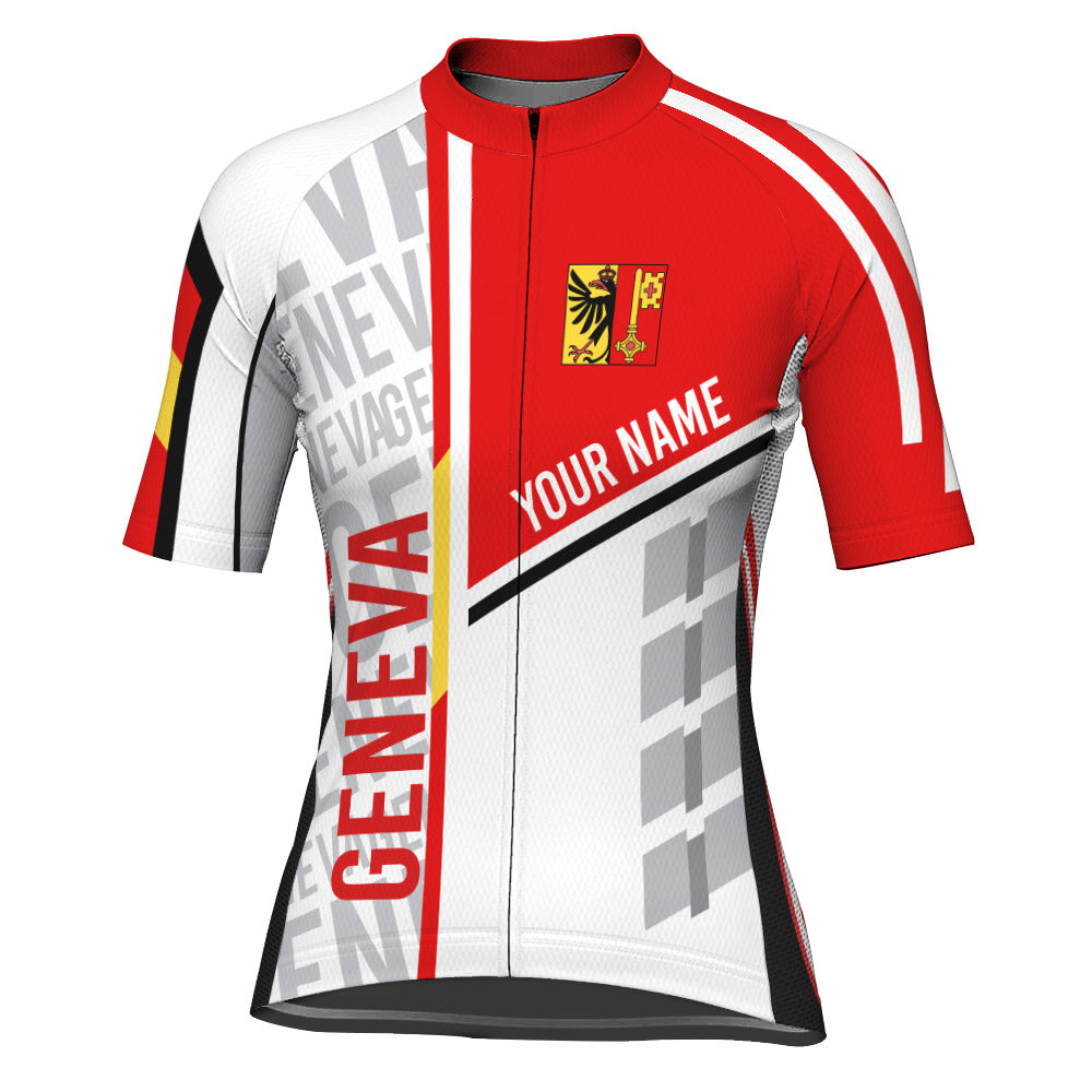 Customized Geneva Short Sleeve Cycling Jersey for Women