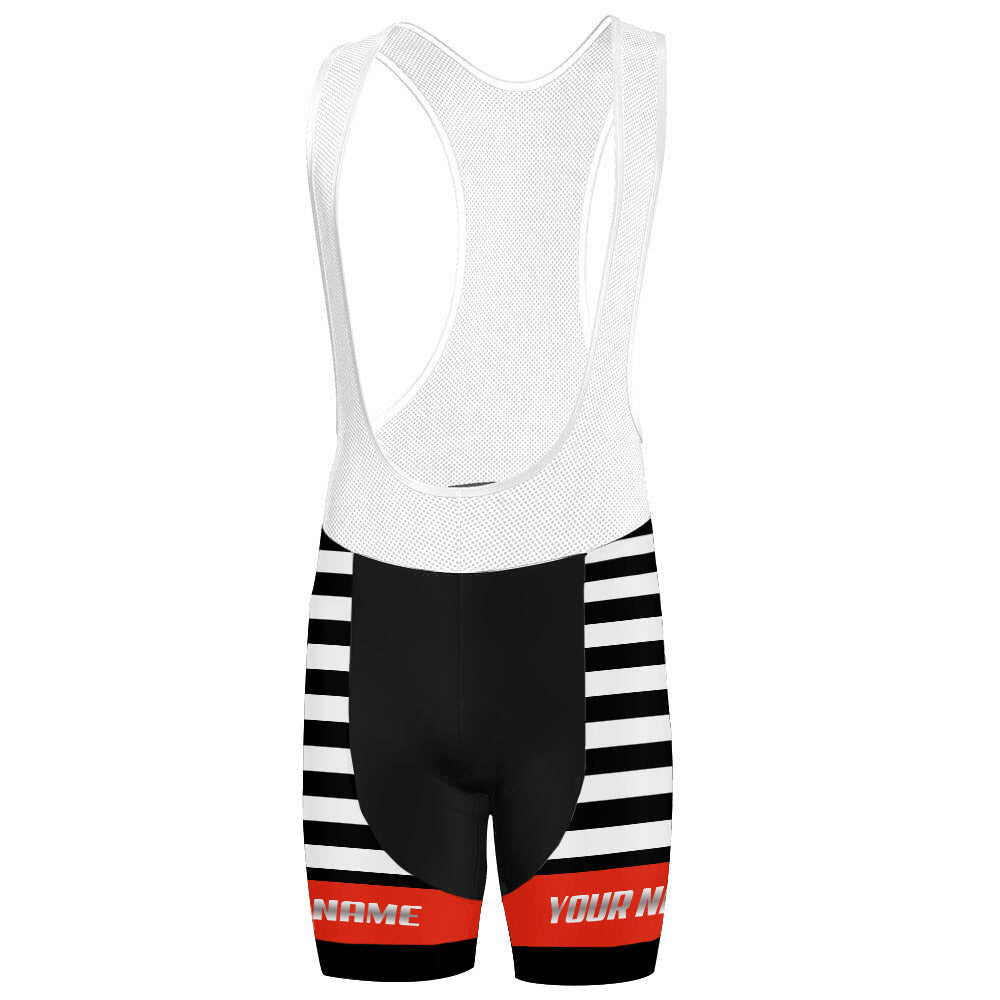 Customized Stripes Bib Shorts Cycling Bib Shorts for Men