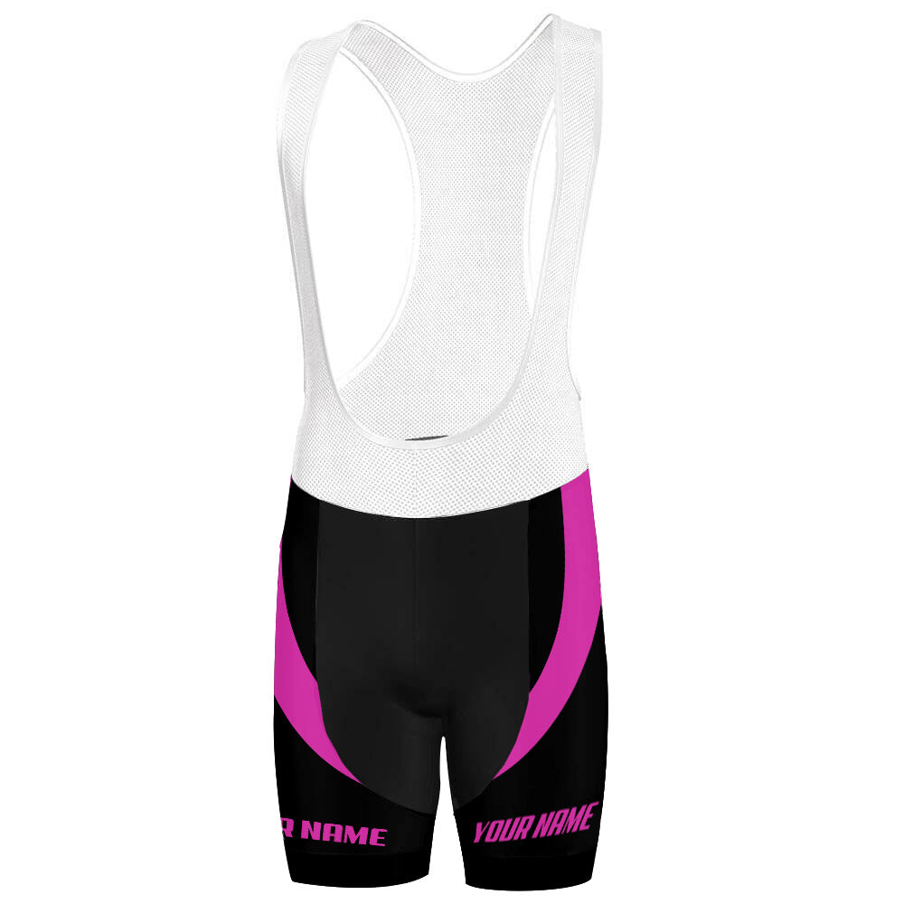 Customized Pink Bib Cycling Bib Shorts for Men