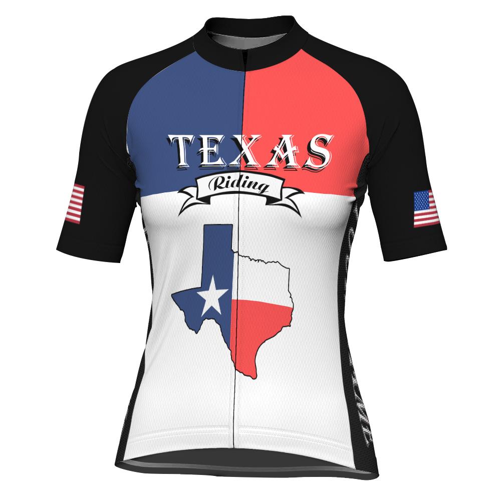 Customized Texas Short Sleeve Cycling Jersey for Women