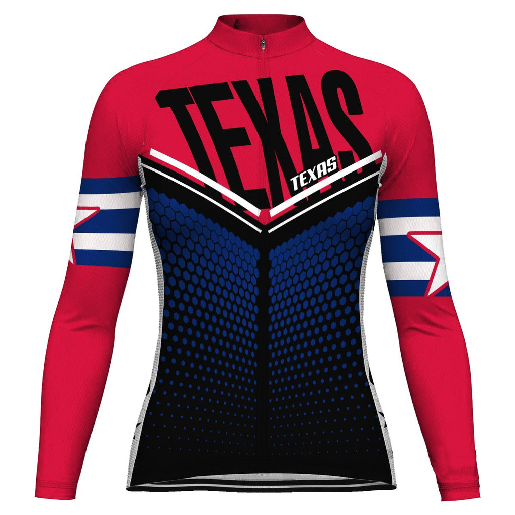 Customized Texas Long Sleeve Cycling Jersey for Women