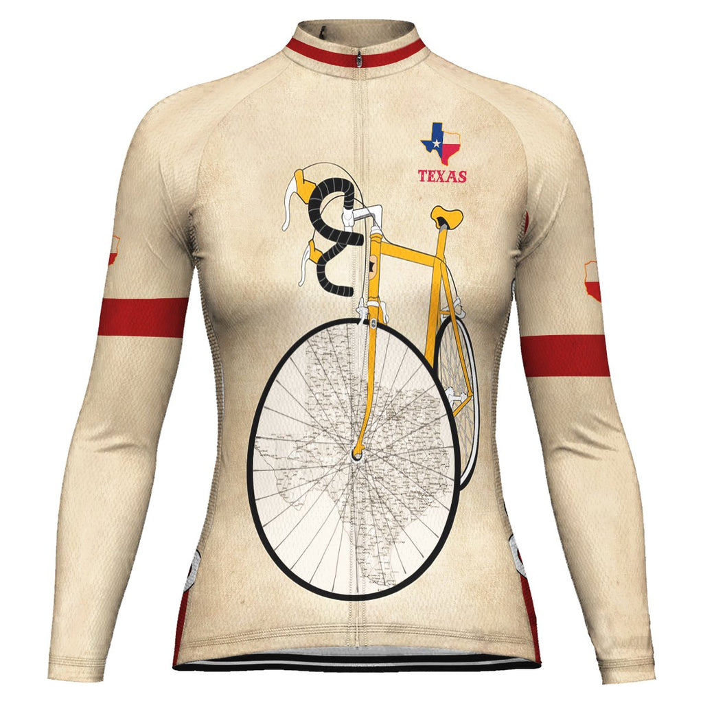 Customized Texas Long Sleeve Cycling Jersey for Women