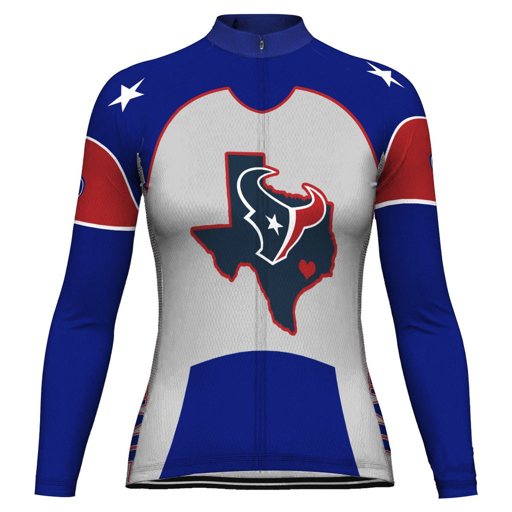 Customized Texas Long Sleeve Cycling Jersey for Women