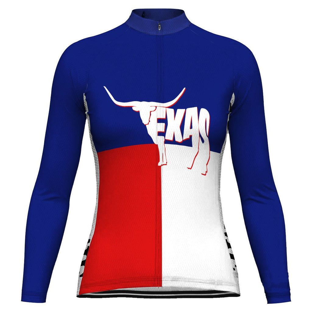 Customized Texas Long Sleeve Cycling Jersey for Women