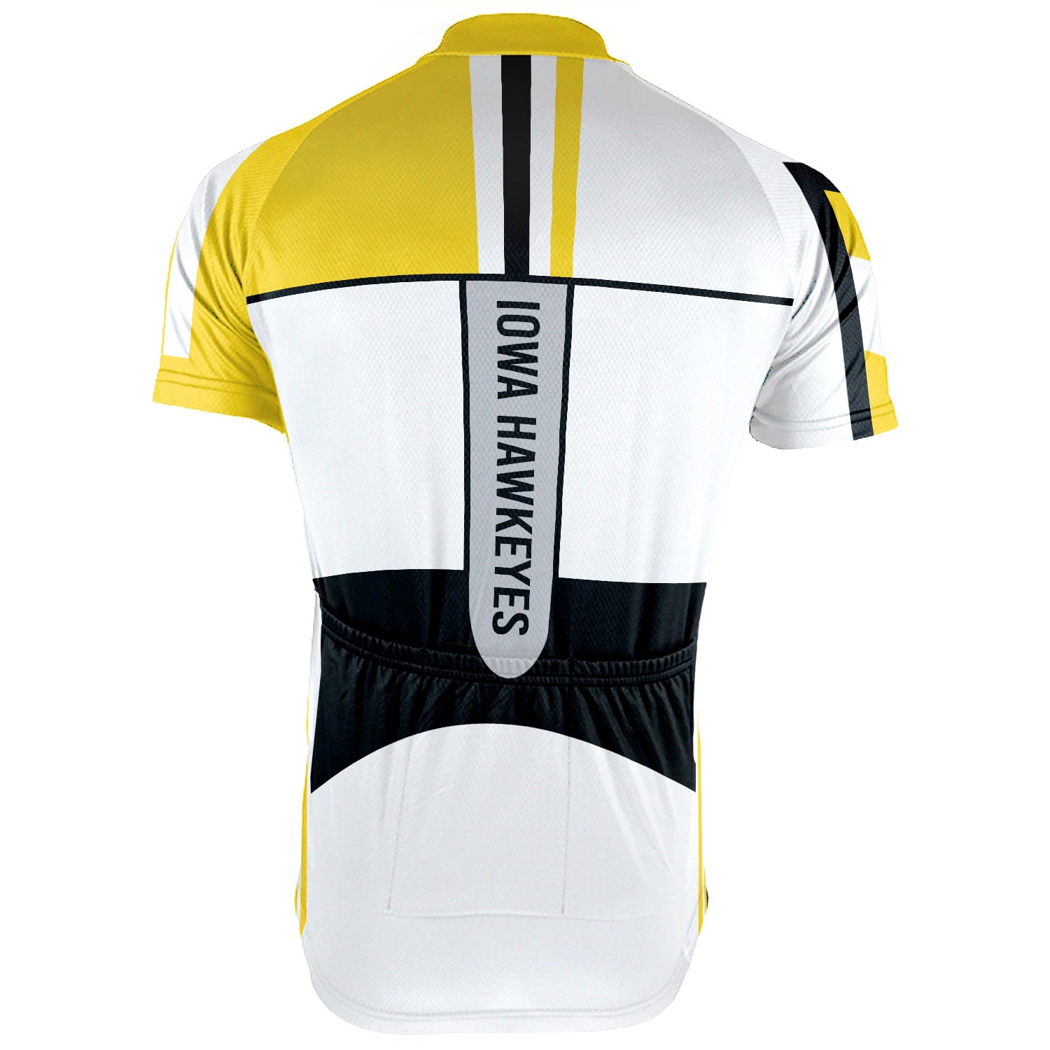 Customized Iowa Hawkeyes Short Sleeve Cycling Jersey for Men OS Cycling Store