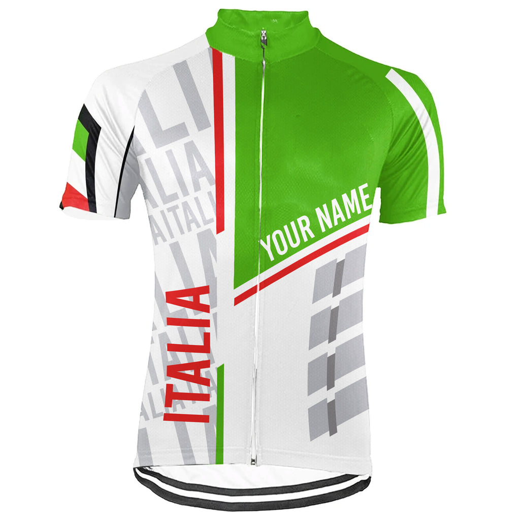 Customized Italia Short Sleeve Cycling Jersey for Men