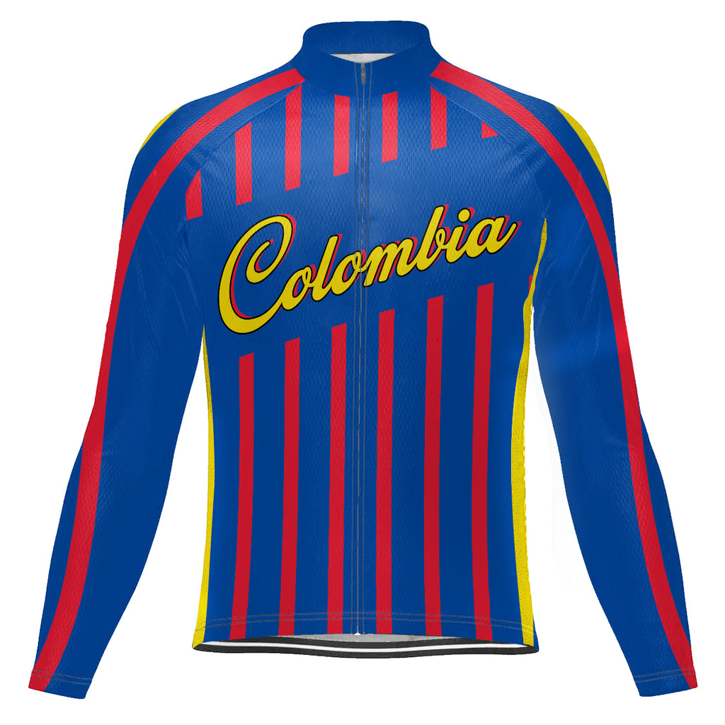 Customized Colombia Long Sleeve Cycling Jersey for Men
