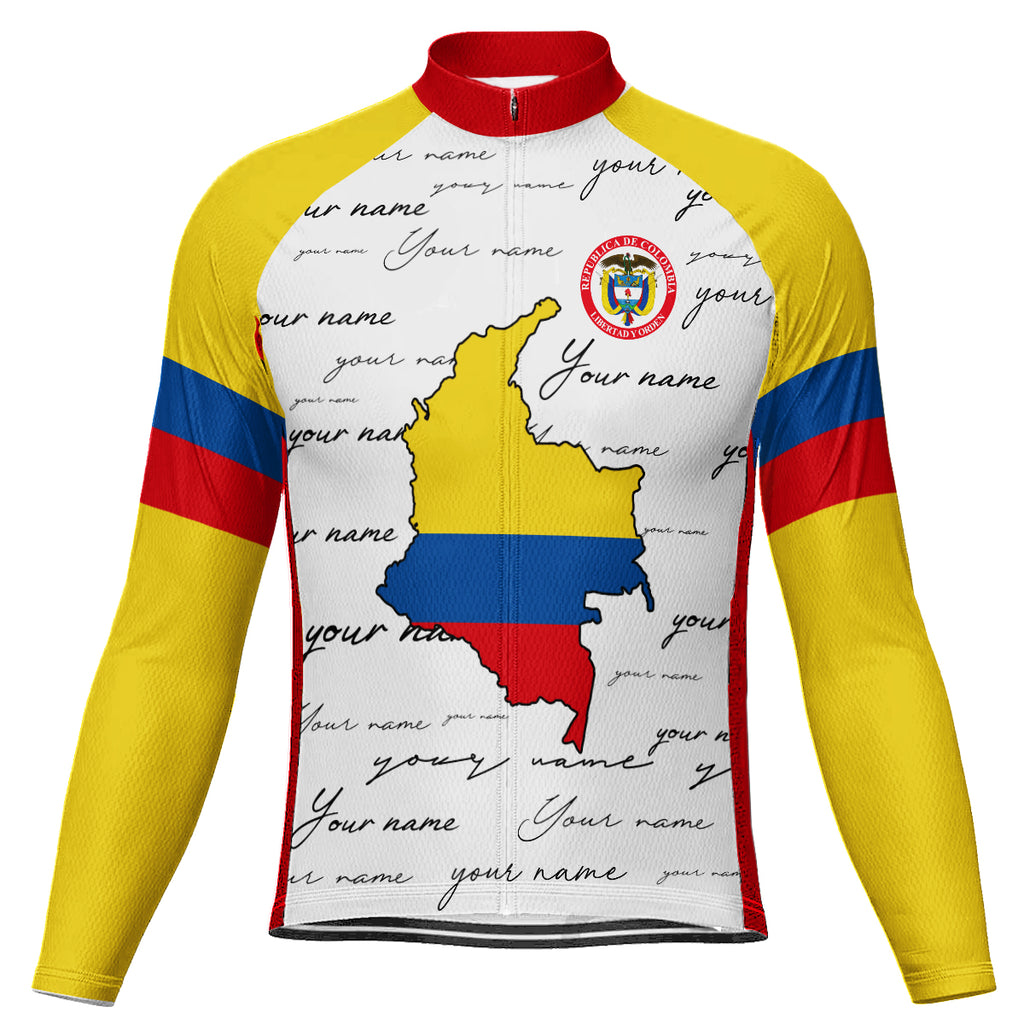 Customized Colombia Long Sleeve Cycling Jersey for Men