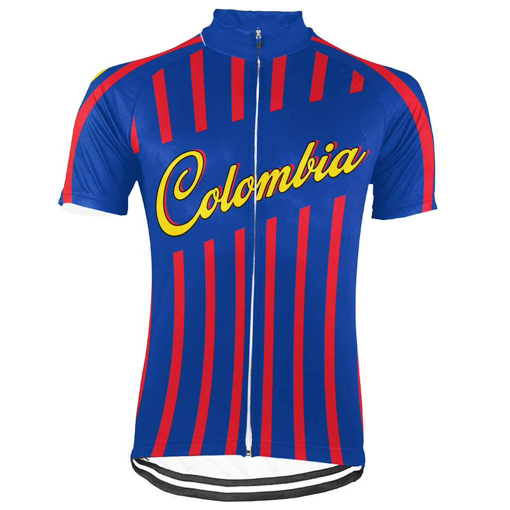 Customized Colombia Short Sleeve Cycling Jersey for Men