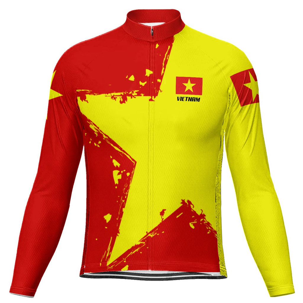 Vietnam Long Sleeve Cycling Jersey for Men